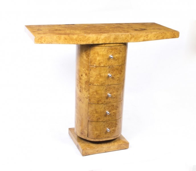 A Birdseye Maple Art Deco Style Console Table | Ref. no. 01909 a | Regent Antiques
